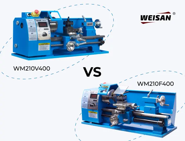 Сравнение токарных станков по металлу: WM210F400 и WM210V400 - Какой станок выбрать для дома?